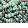 Natural Nice Multi Chrysocolla Faceted Roundel Beads Strand Length is 10 Inches and Size 7mm to 7.5mm approx.